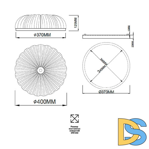 Потолочный светильник Sonex Tesoro 7719/48L