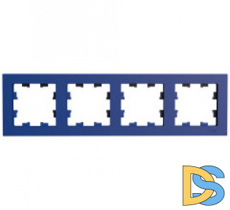 Рамка 4-ая (четверная), Аквамарин, серия Atlas Design, Schneider Electric