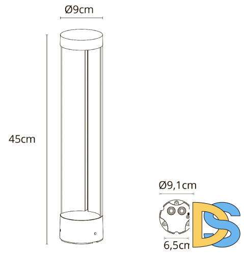 Ландшафтный светильник Arte Lamp New York A1645PA-1BK