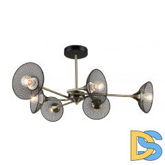 Люстра на штанге IMEX MD.5700-6-S-AB+BK