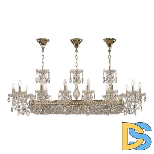 Подвесная люстра Bohemia Ivele Crystal 1453/14/195/1000 G