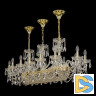 Подвесная люстра Bohemia Ivele Crystal 1453/14/195/1000 G