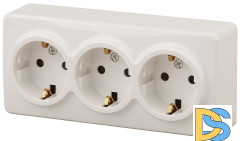 Розетка 2P+E Schuko со шторками Эра 11-2209-02 Б0020704