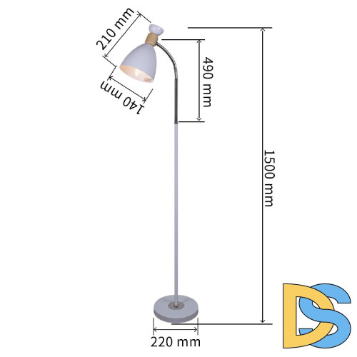 Торшер Reluce 03072-0.6-01 BK