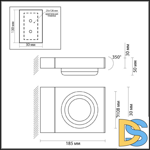 Уличный настенный светильник Odeon Light Vart 6654/5WL