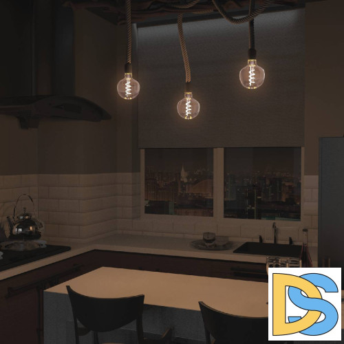 Лампа светодиодная диммируемая филаментная Gauss E27 5W 1800K шар розовый 1011802105