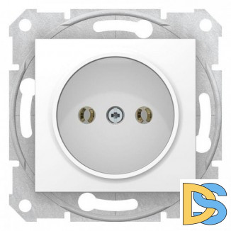 Розетка 1-ая электрическая без заземления, Белый, серия Sedna, Schneider Electric