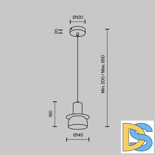 Подвесной светильник Modestyle MS.1411.120 CR