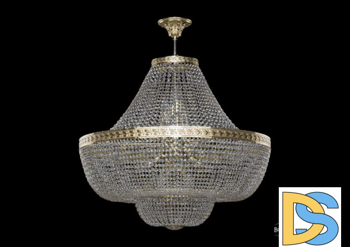 Люстра на штанге Bohemia Ivele Crystal 19091/H1/80IV G
