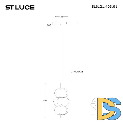 Подвесной светильник ST Luce Talisman SL6121.403.01