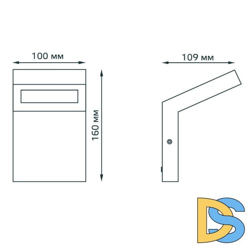 Уличный настенный светодиодный светильник Gauss Electra GD109