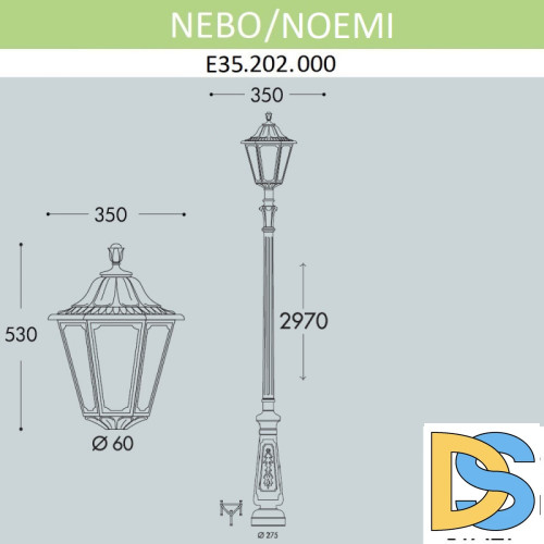 Садовый светильник Fumagalli E35.202.000.WYH27