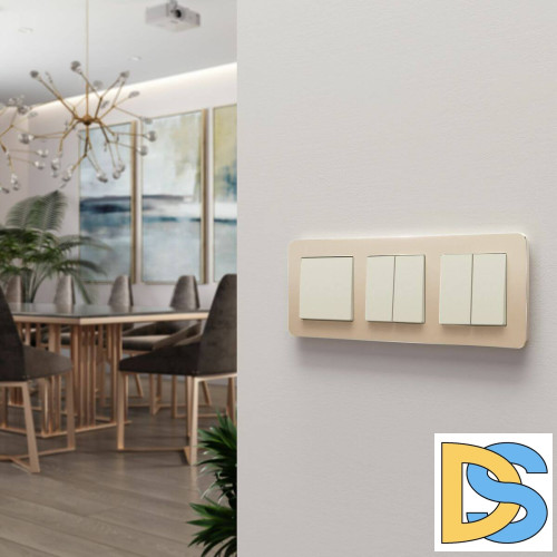 Выключатель двухклавишный Werkel 4690389184642 W1120062