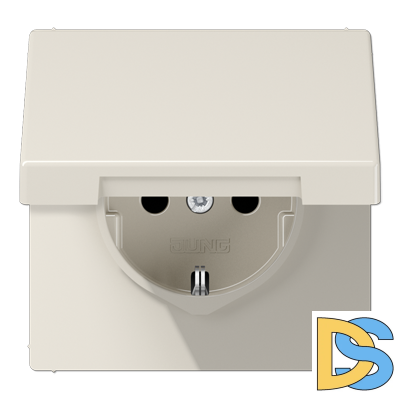 Розетка 2K+З со шторками Jung LS1520KIKL