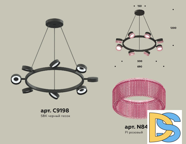 Подвесная люстра Ambrella Light Traditional (C9198, N8486) XB9198251
