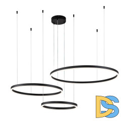 Подвесной светодиодный светильник Indigo Galass 14001/3P Black V000032L