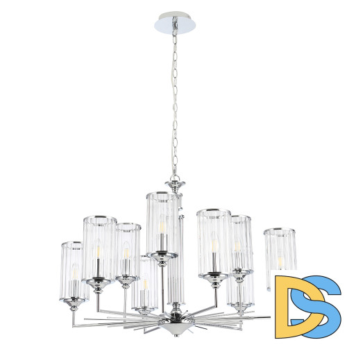 Подвесная люстра Crystal Lux GLORIA SP9 CHROME
