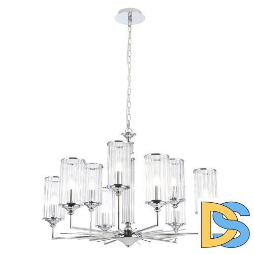 Подвесная люстра Crystal Lux GLORIA SP9 CHROME