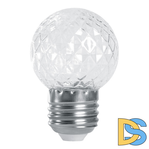 Лампа-строб Feron LB-377 шар прозрачный E27 1W 2700K 38208