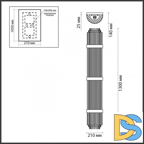 Бра Odeon Light EMPIRE 4854/6W