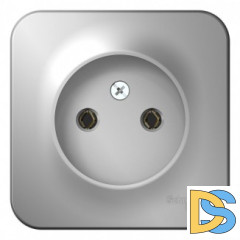 Розетка б/з без шторок 16А, 250В, изолир пластина Schneider Blanca Алюминий