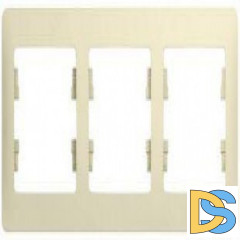 Рамка 3-ая (тройная), Молочный, серия Glossa, Schneider Electric