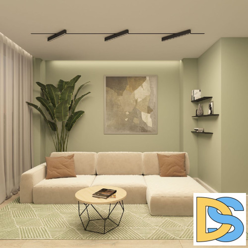 Трековый однофазный светильник Denkirs Edder DK6644-BK