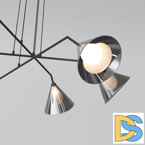 Подвесная люстра Eurosvet Enigma 70161/6 черный a069046