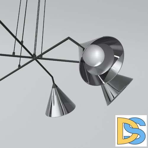 Подвесная люстра Eurosvet Enigma 70161/6 черный a069046