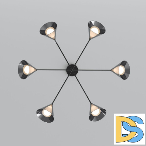 Подвесная люстра Eurosvet Enigma 70161/6 черный a069046