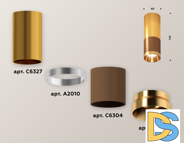 Потолочный светильник Ambrella Light Techno Spot XS6304080 (C6304, C6327, A2010, N6134)