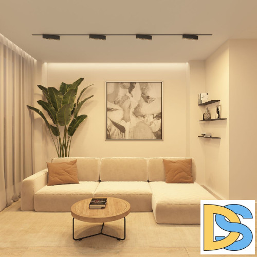 Трековый однофазный светильник Denkirs Edder DK6434-BK