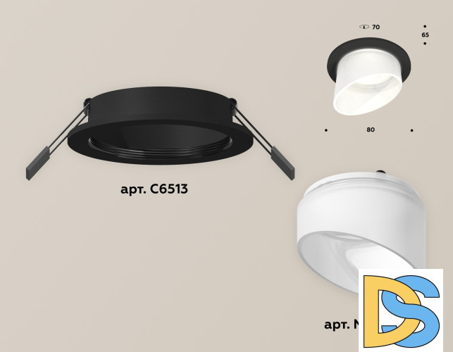 Встраиваемый светильник Ambrella Light Techno Spot XC6513068 (C6513, N6256)