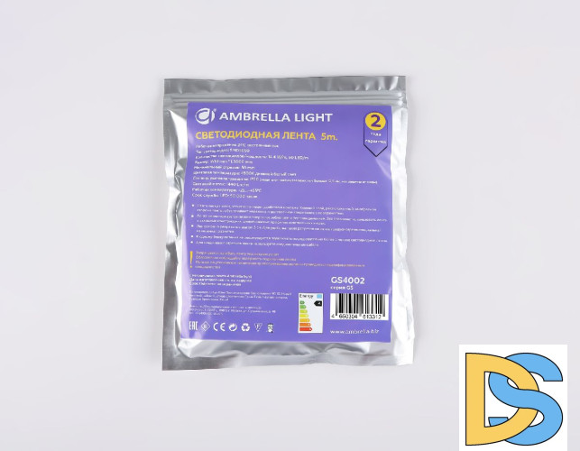 Светодиодная лента Ambrella Light Illumination 24В 5050 14,4Вт/м 3000K 5м IP20 GS4002