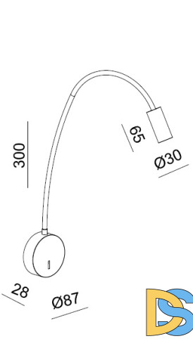 Гибкое бра Italline DE-316 white