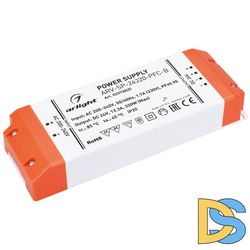 Блок питания Arlight ARV-SP-24320-PFC-B (24V, 13.3A, 320W, IP20) 023730(2)