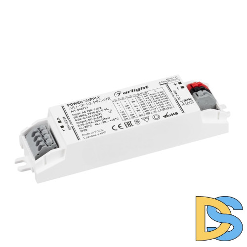 Блок питания Arlight ARJ-SP-23-PFC-WR (23W, 3-46V, 0.15-0.5A) 048713