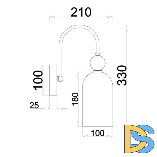 Бра Escada ODE 686/1A Copper