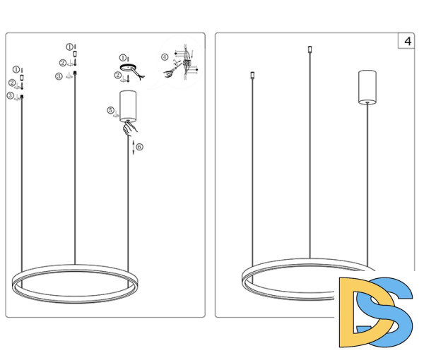 Подвесной светильник Kink Light Тор 08212,19A(3000K)