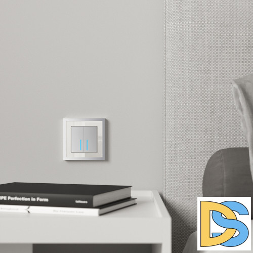 Рамка на 1 пост Werkel Baguette белый-серебро 4690389185724 W0012850 a060227