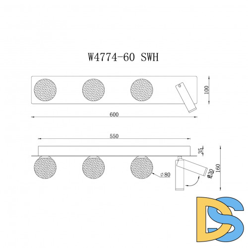 Настенный светильник iLedex Telescope W4774-60 SWH