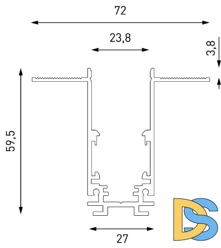 Шинопровод встраиваемый Lumker SY-LINK-20T2-2.5-WH 019268