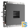 Розетка Ethernet RJ-45 Werkel графит рифленый W1181004 4690389158674