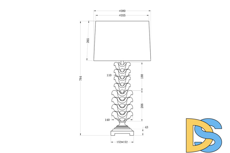 Настольная лампа Garda Decor 22-87508