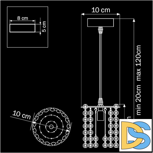 Подвесной светильник Lightstar Cristallo 795314