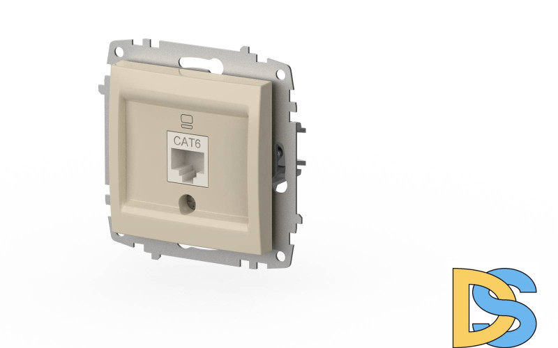 Розетка компьютерная (Cat 6) ELBI Zena Vega 609-010300-247