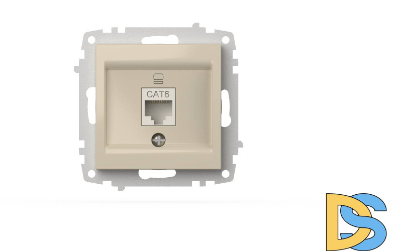 Розетка компьютерная (Cat 6) ELBI Zena Vega 609-010300-247