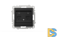 Розетка компьютерная двухместная ( Cat 6) ELBI Zena Vega 609-014800-248