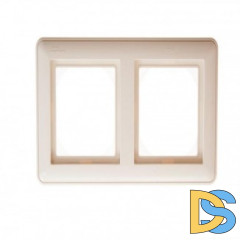 Рамка IP44 2-ая (двойная), влагозащитная, Бежевый, серия Wessen 59, Schneider Electric