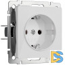 Розетка с заземлением и шторками Werkel 4690389197321 W1171141 a064012